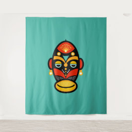 Rasta Afrikaans masker Wandkleed