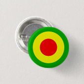 Rasta Air Force Ronde Button 3,2 Cm (Voorkant /achterkant)