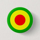Rasta Air Force Ronde Button 3,2 Cm (Voorkant)