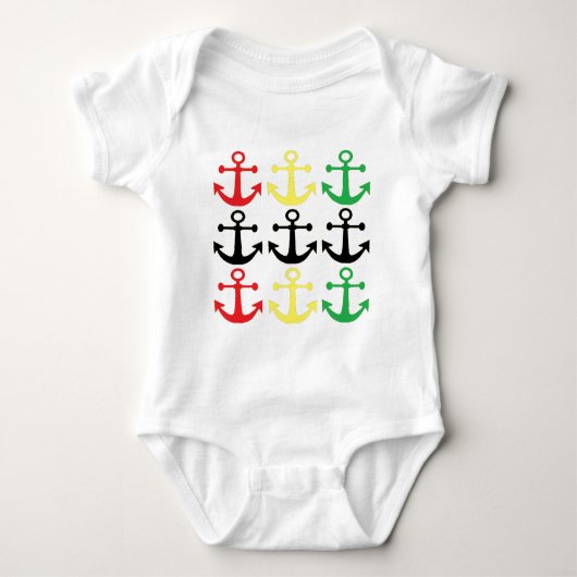 Rasta Anchors Romper (Voorkant)