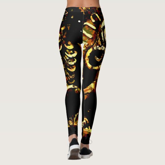 Rasta Ancient Ethiopian Lion van Judah-Leggings Leggings (Achterkant)