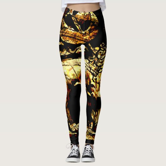 Rasta Ancient Ethiopian Lion van Judah-Leggings Leggings (Voorkant)