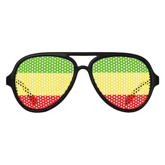 Rasta Aviator Zonnebril (Voorkant)