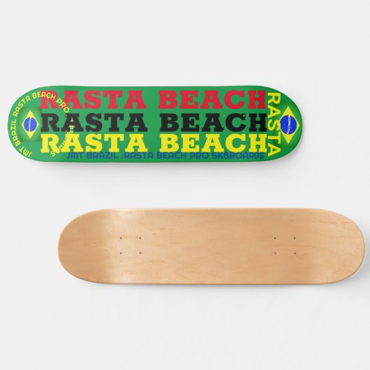RASTA BEACH JMT BRAZILIË 8 1/4" Skateboard Deck (Horizontaal)