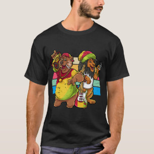 Rasta Beer en lion T-shirt