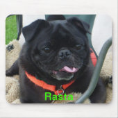 Rasta black PUG Muismat (Voorkant)