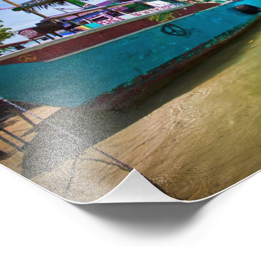 Rasta Boat Foto Afdruk (Hoek)