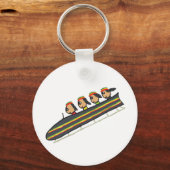 Rasta Bobslee Team Sleutelhanger (Voorkant)