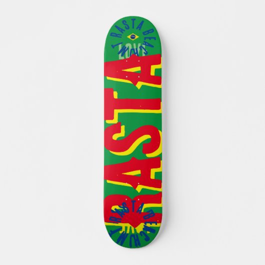 RASTA BRAZIL 7 3/4" Skateboard Dek (Voorkant)