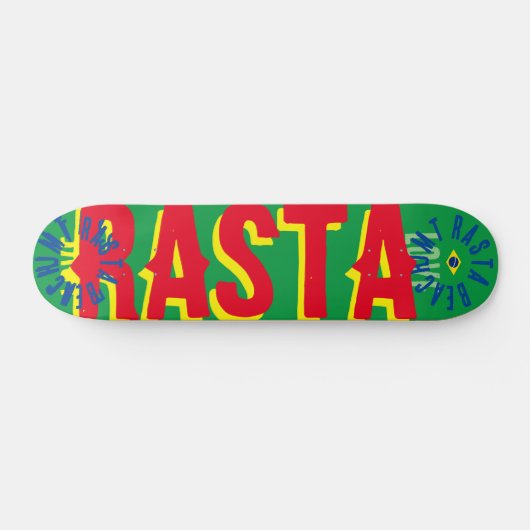 RASTA BRAZILIË 7 3/4" Skateboard Deck (Horizontaal)