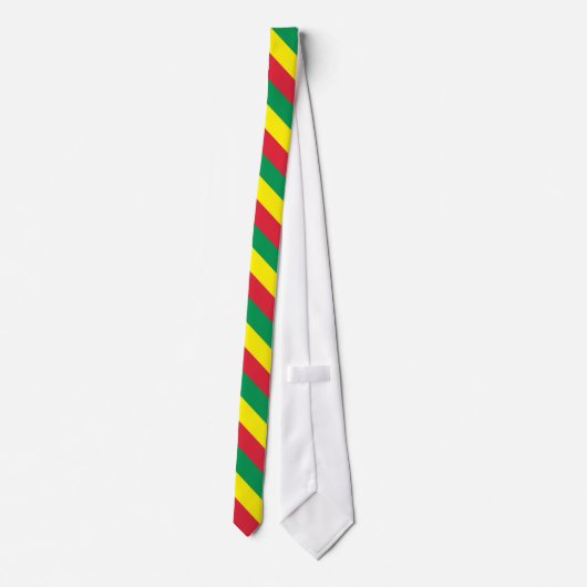 Rasta Brede Stripe Stropdas (Achterkant)