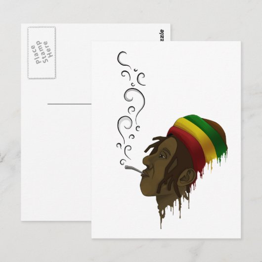 Rasta Briefkaart (Voorkant / Achterkant)