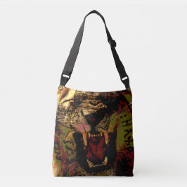 Rasta Brullende Leeuw Cross over Schoudertas Crossbody Tas
