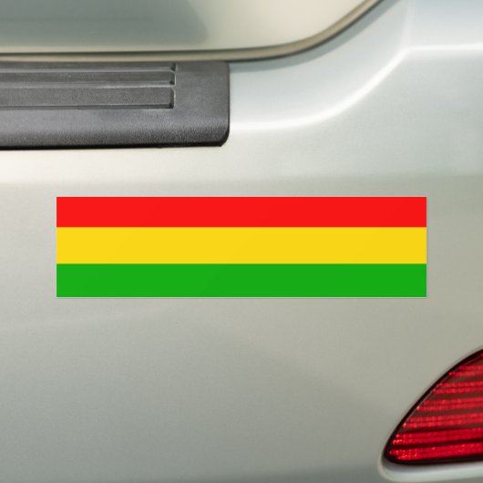 Rasta Bumpersticker (Op auto)