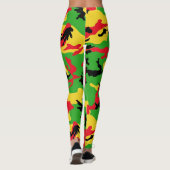 Rasta Camo Leggings (Achterkant)