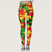 Rasta Camo Leggings (Voorkant)