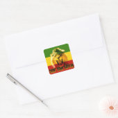 Rasta Chant Down Babylon Lion Sticker (Envelop)