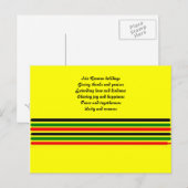 rasta christmas briefkaarten-irie rasmas briefkaart (Voorkant / Achterkant)