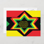rasta christmas briefkaarten-irie rasmas briefkaart (Voorkant / Achterkant)