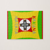 Rasta Color Red Golden Green Legpuzzel (Horizontaal)