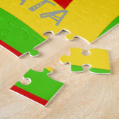 Rasta Color Red Golden Green Legpuzzel (Zijkant)