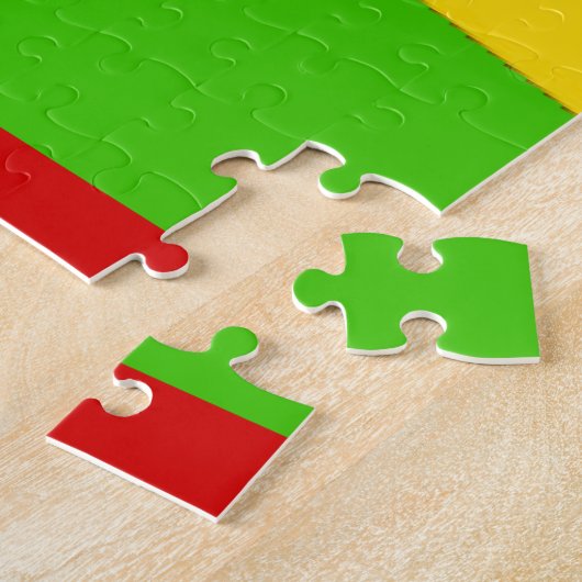 Rasta Color Red Golden Green Legpuzzel (Zijkant)