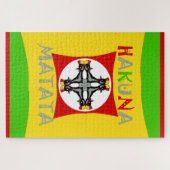 Rasta Color Red Golden Green Legpuzzel (Horizontaal)