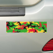 Rasta Colored Camouflage Bumpersticker (Op auto)