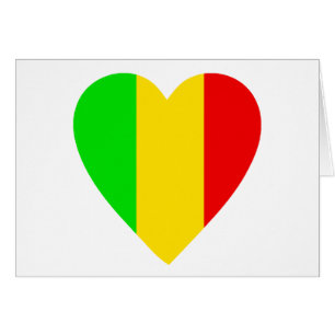 Rasta Colored Heart