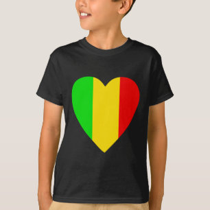 Rasta Colored Heart T-shirt