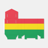 Rasta Colors Green Yellow Red Stripes Vlagpatroon Bedankdoosjes (Uitgevouwen)