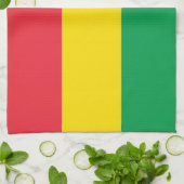 Rasta Colors Green Yellow Red Stripes Vlagpatroon Theedoek (Gevouwen)