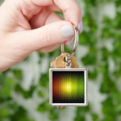 Rasta Colors Red Gold en Green Sleutelhanger (Hand)