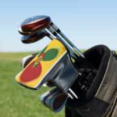 Rasta Colors Red Golden Green Golfheadcover (Insitu)