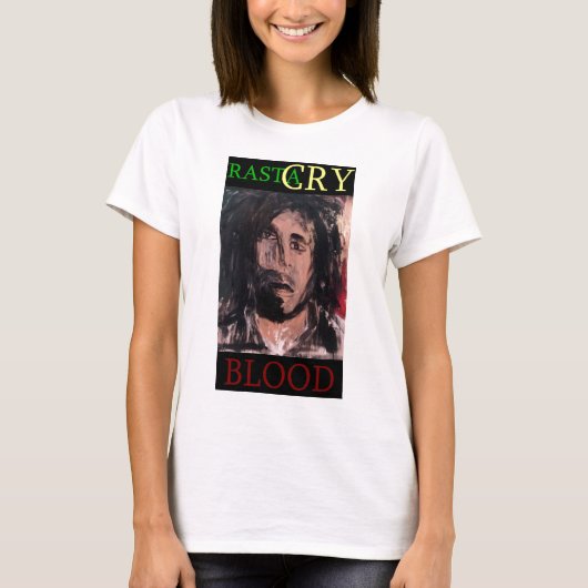 RASTA CRY BLOOD T-SHIRT (Voorkant)