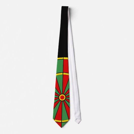 Rasta Dartboard Pattern Stropdas (Voorkant)
