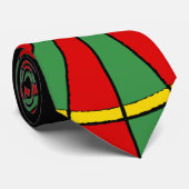 Rasta Dartboard Pattern Stropdas (Opgerold)