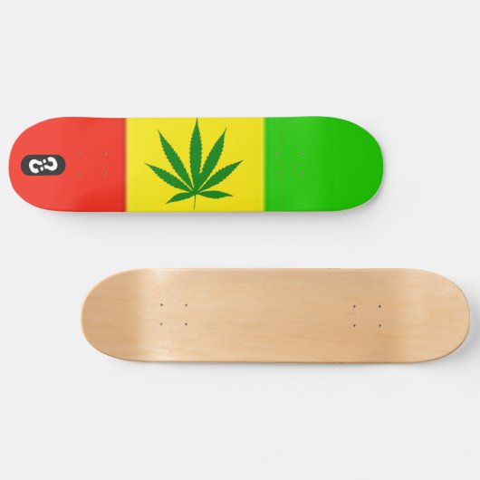 Rasta Deck Skateboard (Horizontaal)