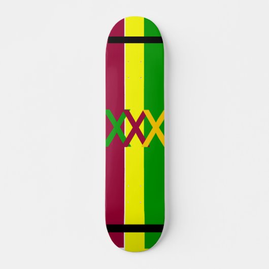 Rasta Deck Skateboard (Voorkant)