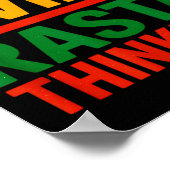 Rasta Design, Bewust Leven, Motiverende Spreuk Poster (Hoek)