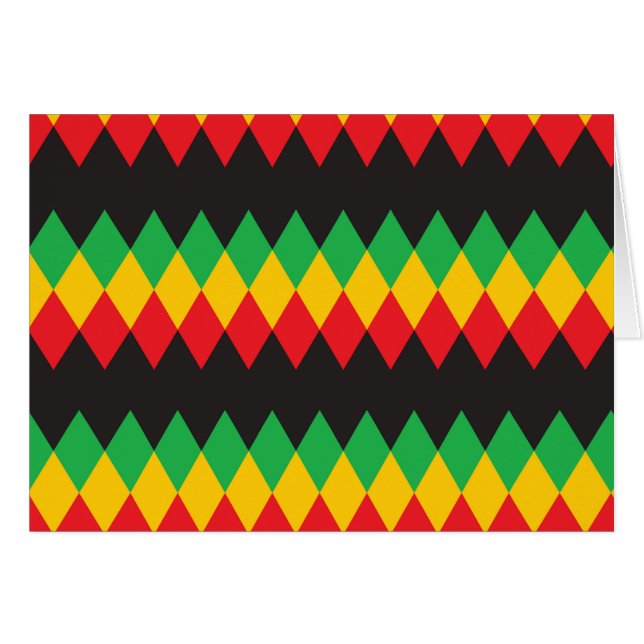 Rasta Diamond Pattern (Voorkant Horizontaal)