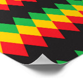 Rasta Diamond Pattern Poster (Hoek)