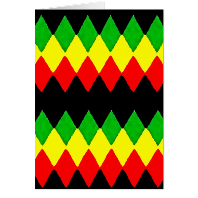 Rasta Diamonds. Red Gold en Green. Jah Rastafari (Voorkant)