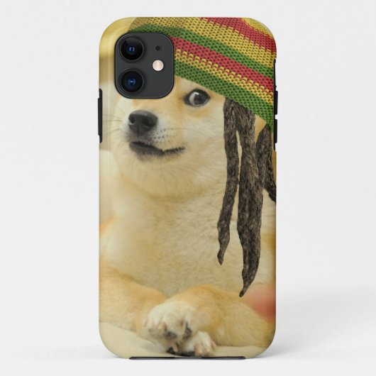 Rasta doge Case-Mate iPhone case (Achterkant)