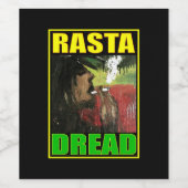 RASTA DREAD BLACK WIJN ETIKET (Enkel label)