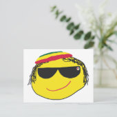 Rasta Emoji Briefkaart (Staand voorkant)