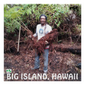 RASTA FARMER MET HAPUU FERN PERFECT POSTER (Voorkant)