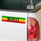 Rasta Flag Coloured Striped Custom Bumpersticker (Op Truck)