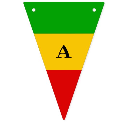 Rasta Flag Reggae Happy Birthday Vlaggetjes (Derde vlag)