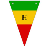 Rasta Flag Reggae Happy Birthday Vlaggetjes (Tweede vlag)